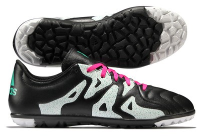 X 15.3 TF Kids Leather Football Trainers