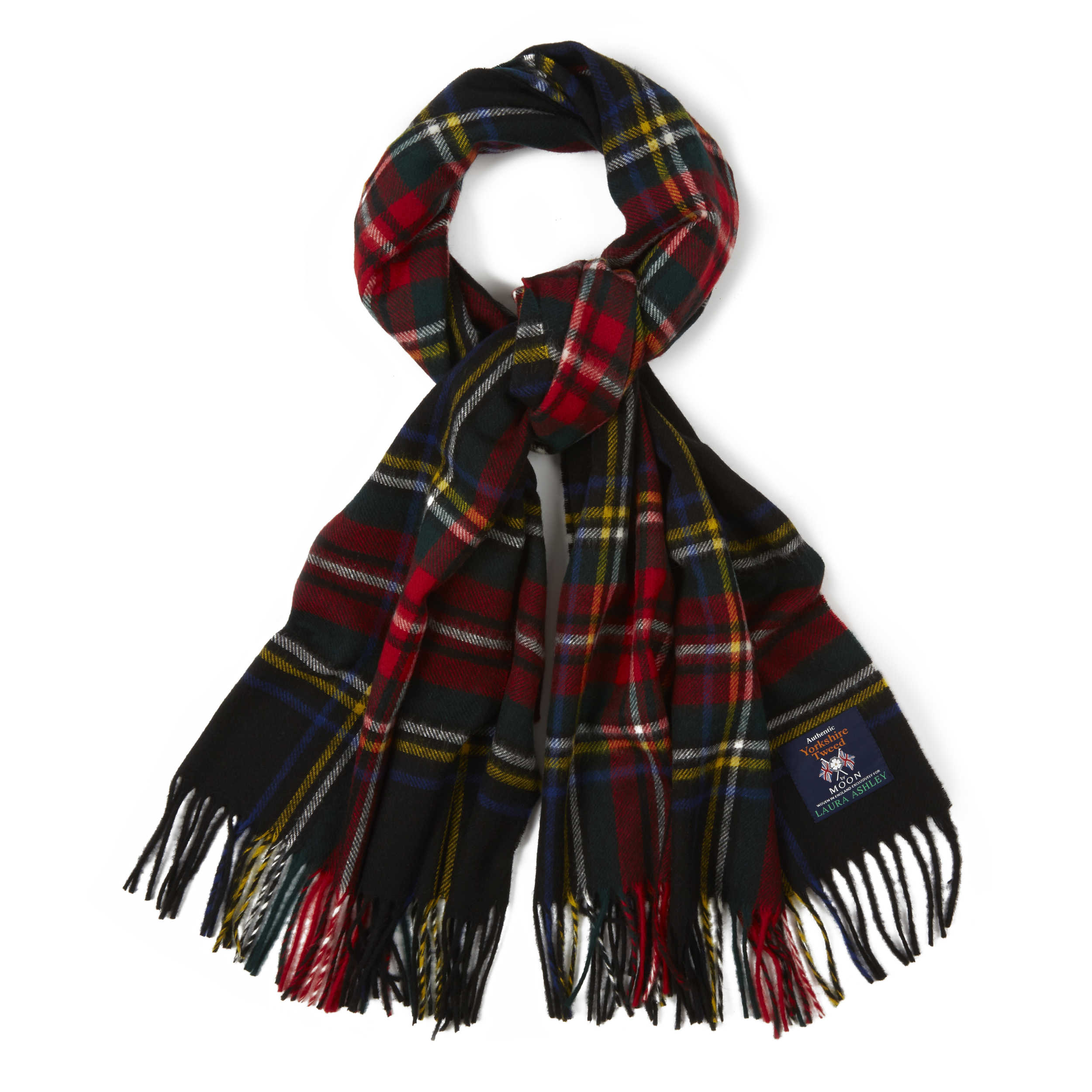Moon British Wool Blackwatch Check Large Scarf