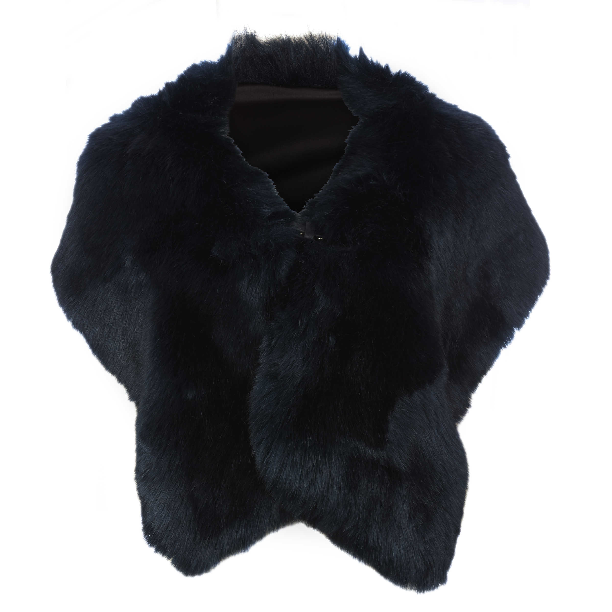 Large Blue Fur Collar