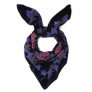 Midnight Floral Devore Velvet Scarf