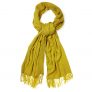 Yellow Super Soft Marl Fringe Scarf